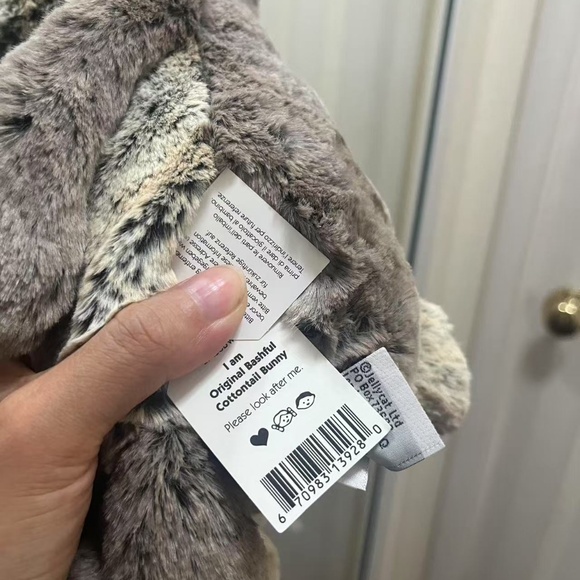 NWT Jellycat original bashful cottontail (woodland babe) bunny 12" - Picture 4 of 4